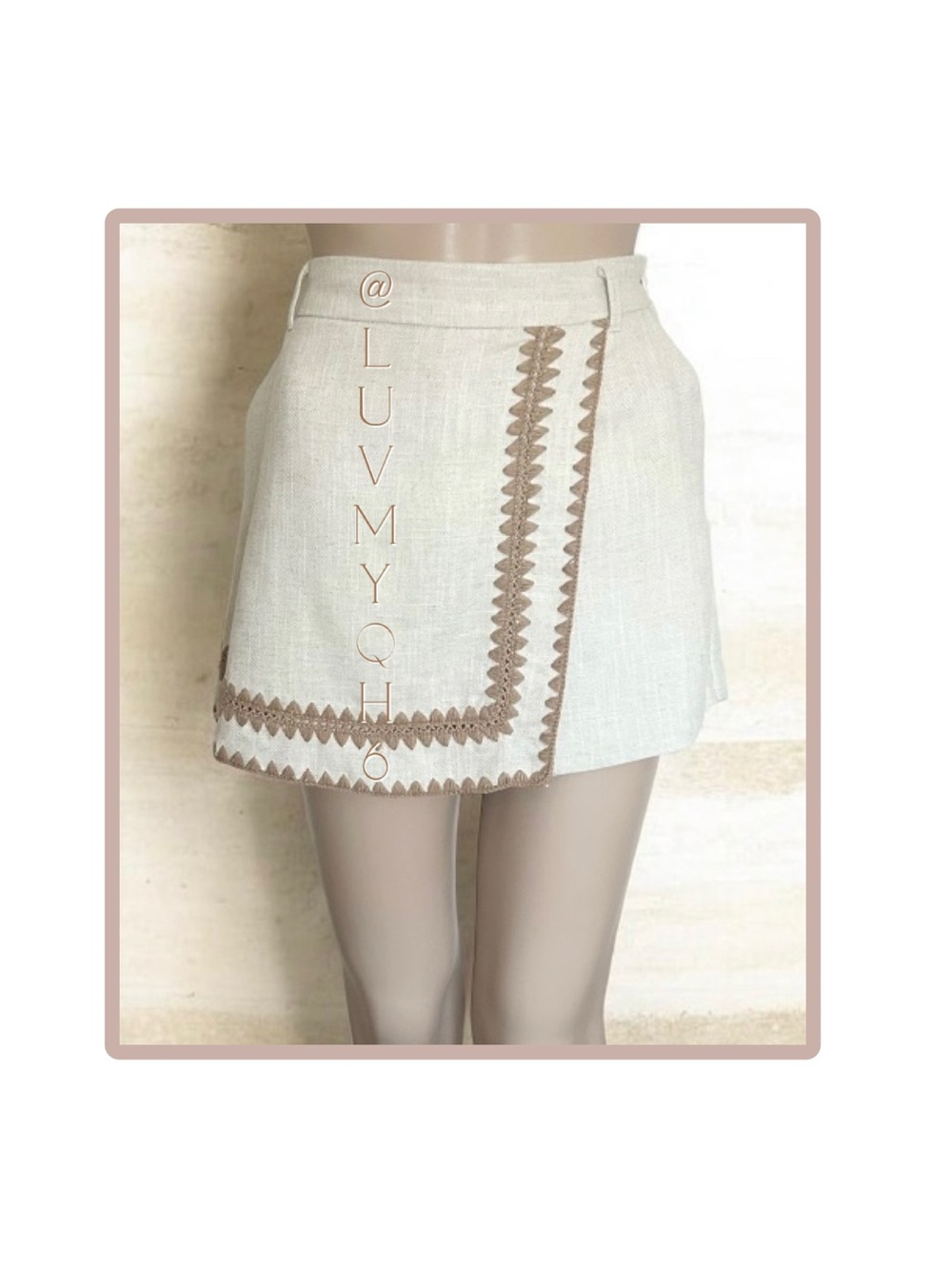 Strut & Bolt On The Edge Embroidered Mini Skirt/Skort